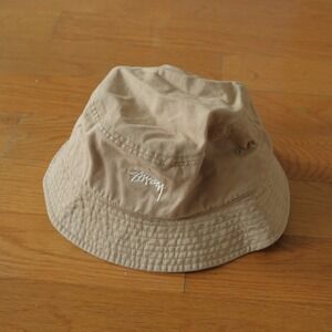 Stussy Stock Bucket Hat Mens Wheat Washed Crusher Streetwear L/XL 1321023